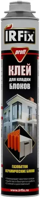 Irfix клей для кладки блоков (750 мл)