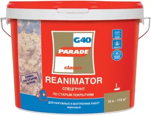 Parade G40 Reanimator спецгрунт по старым покрытиям (10 л)