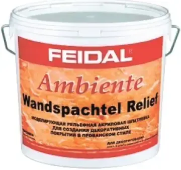 Feidal Ambiente Wandspachtel Relief моделирующая рельефная акриловая шпатлевка (16 кг)