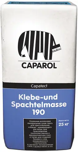 Caparol Capatect Klebe- und Spachtelmasse 190 минеральная сухая смесь (25 кг)