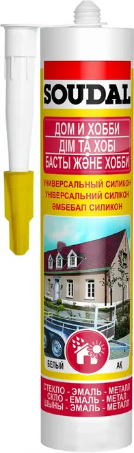 Soudal Дом и Хобби универсальный силикон (280 мл) черный