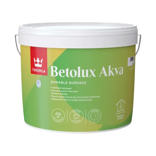 Тиккурила Betolux Akva краска для пола полуглянцевая (9 л) белая
