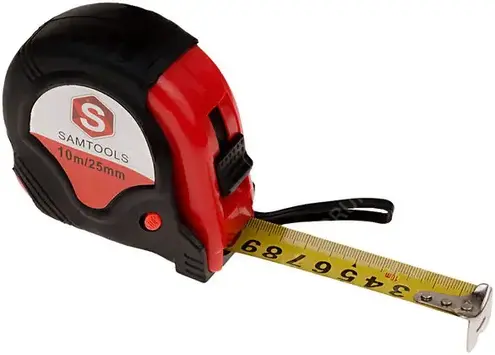 Samgrupp рулетка с прорезиненным корпусом (10 м*25 мм)