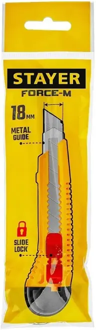 Stayer Force-M нож упрочненный со сдвижным фиксатором