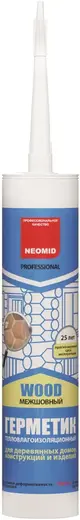 Неомид Wood Professional Межшовный герметик тепловлагоизоляционный (310 мл) дуб