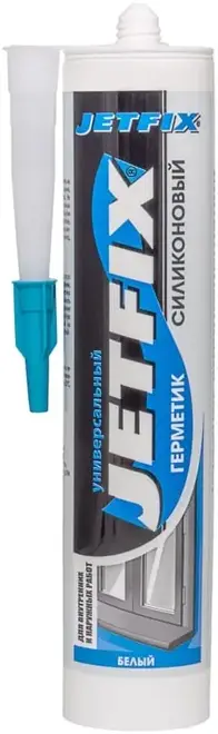 Jetfix герметик силиконовый универсальный (280 мл) белый