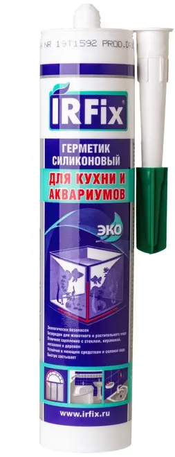 Irfix герметик силиконовый для кухни и аквариумов (310 мл) бесцветный