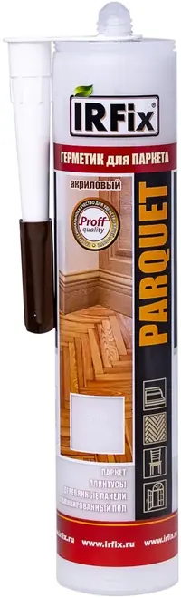 Irfix Parquet герметик акриловый для паркета (310 мл) белый дуб