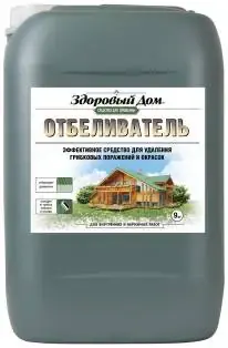 Здоровый Дом Отбеливатель эффективное средство для удаления грибковых поражений (9 кг) бесцветное