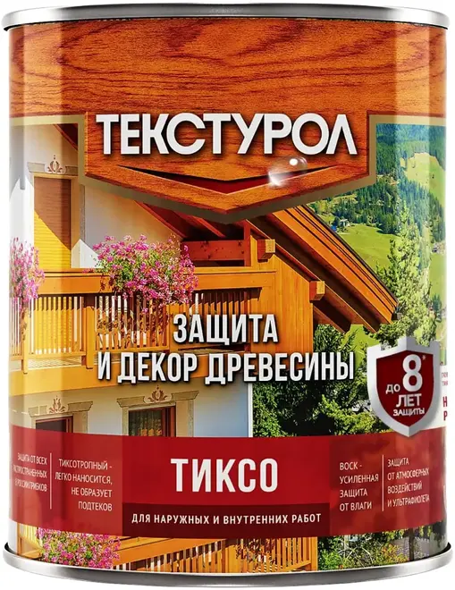 Текстурол Тиксо защита и декор древесины (1 л ) дуб