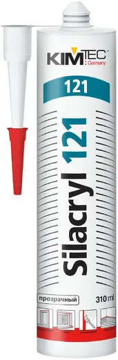 Kim Tec Silacryl 121 герметик акриловый силакрил (310 мл) бесцветный