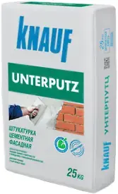 Кнауф Унтерпутц штукатурка цементная фасадная (25 кг)
