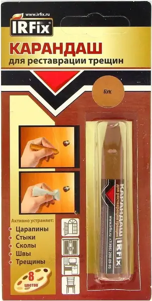 Irfix карандаш для реставрации трещин (6 г) бук