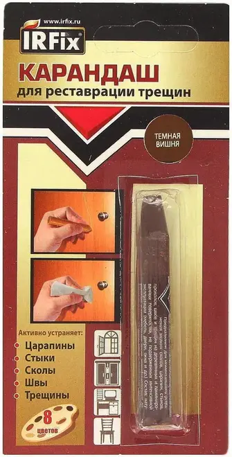 Irfix карандаш для реставрации трещин (6 г) темная вишня