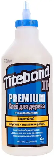 Titebond II Premium Wood Glue влагостойкий клей для дерева (946 мл)