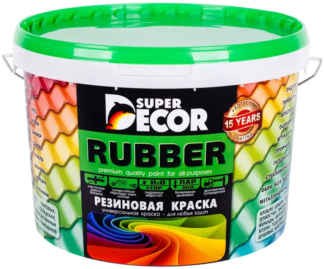 Super Decor Rubber краска резиновая универсальная (12 кг) черепица красная №2