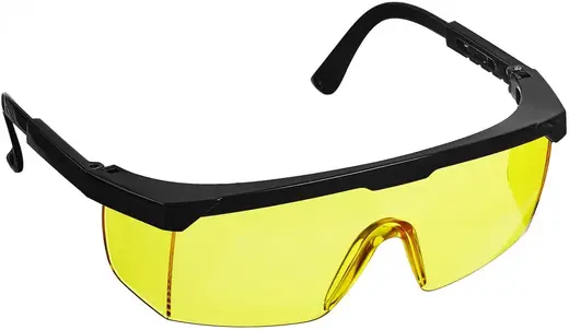 Stayer Professional Optima очки защитные с регулируемыми по длине дужками (открытые) желтые