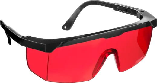Stayer Professional Optima очки защитные с регулируемыми по длине дужками (открытые) красные