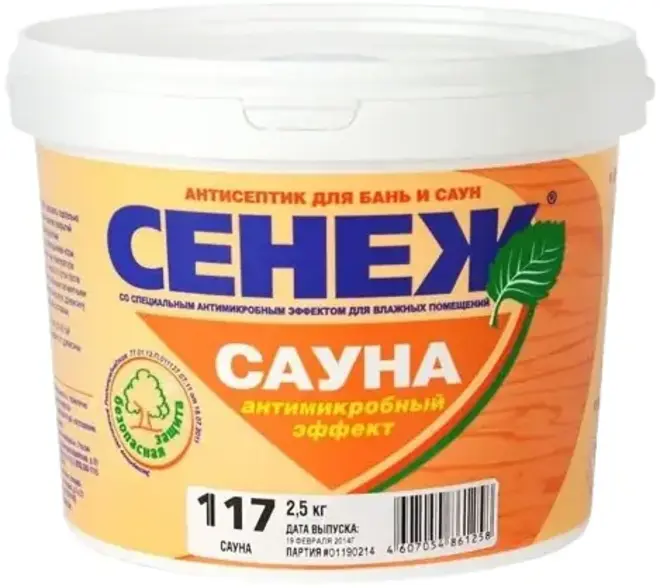 Сенеж Сауна антисептик для бань и саун (900 г х 6 шт) бесцветный