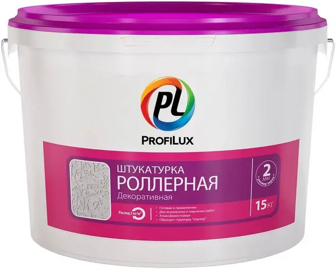 Профилюкс штукатурка роллерная декоративная (15 кг)