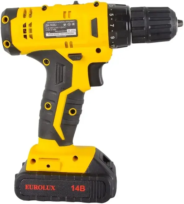 Eurolux ДА-14/2Li дрель-шуруповерт аккумуляторная