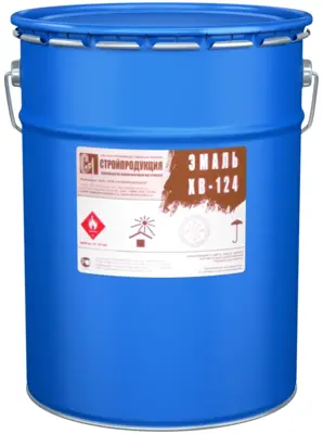 Стройпродукция ХВ-124 эмаль (50 кг) желтая