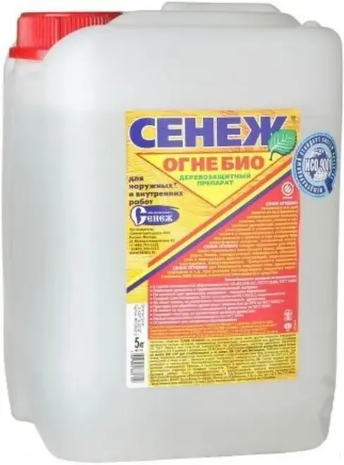 Сенеж Огнебио комплексная огнебиозащита древесины (5 кг)