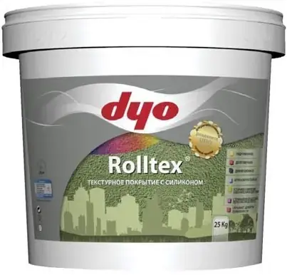 DYO Rolltex краска текстурная (25 кг) белая