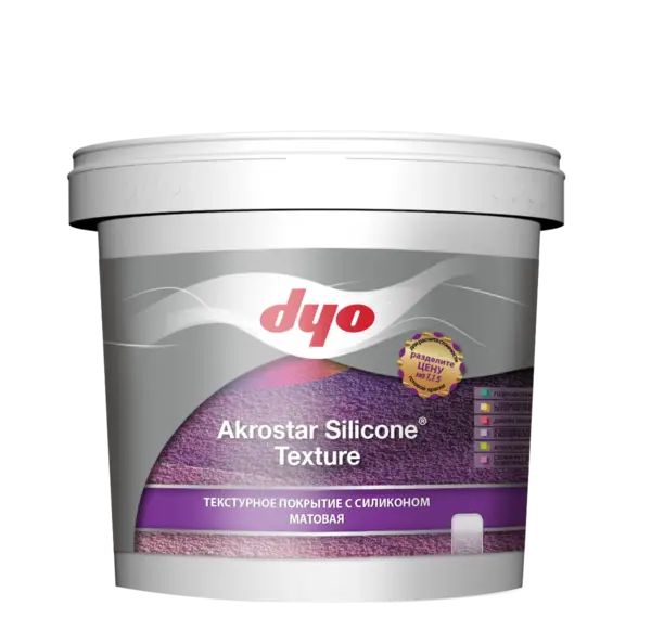 DYO Akrostar Texture Silicone краска текстурная (20 кг) белая