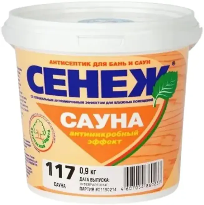 Сенеж Сауна антисептик для бань и саун (900 г) бесцветный