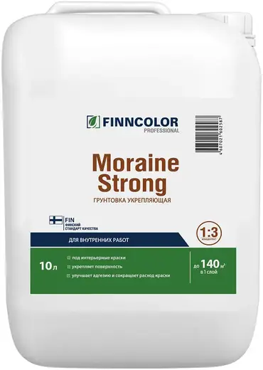 Финнколор Moraine Strong грунтовка укрепляющая для внутренних работ (10 л)