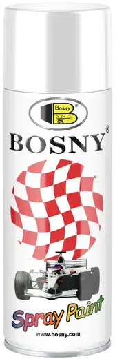 Bosny Spray Paint акриловая спрей-краска универсальная (400 мл) белая №9003