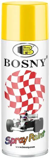 Bosny Spray Paint акриловая спрей-краска универсальная (400 мл) желтый лимон