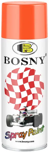 Bosny Spray Paint акриловая спрей-краска универсальная (400 мл) оранжевая
