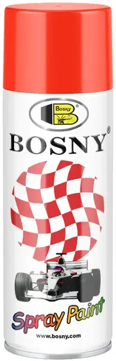 Bosny Spray Paint акриловая спрей-краска универсальная (400 мл) красная