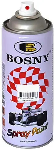 Bosny Spray Paint акриловая спрей-краска универсальная (400 мл) темно-серая