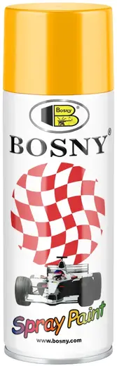 Bosny Spray Paint акриловая спрей-краска универсальная (400 мл) желто-оранжевая