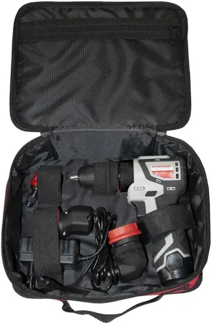 Интерскол ДА-10/12В Комбимакс дрель-шуруповерт аккумуляторная (420/1450 об/мин) 192 мм 53 мм 136 мм 20+1 36 Нм 1 сумка