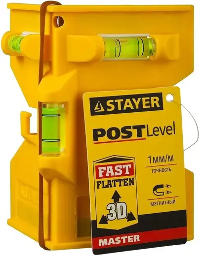 Stayer Post Level уровень угловой магнитный (124 мм)