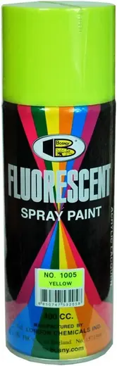 Bosny Fluorescent Spray Paint флуоресцентная спрей-краска пылающе-яркая (520 мл) желтая