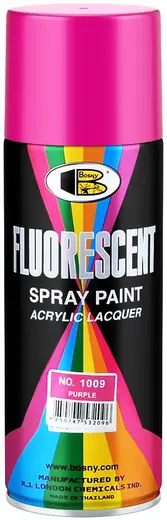 Bosny Fluorescent Spray Paint флуоресцентная спрей-краска пылающе-яркая (520 мл) пурпурная