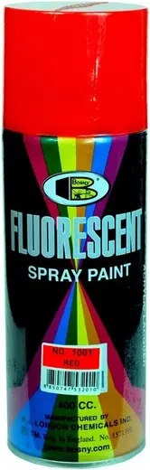 Bosny Fluorescent Spray Paint флуоресцентная спрей-краска пылающе-яркая (520 мл) красная