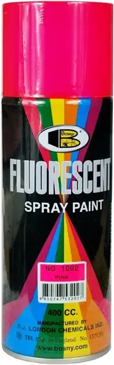 Bosny Fluorescent Spray Paint флуоресцентная спрей-краска пылающе-яркая (520 мл) розовая