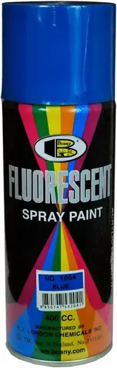 Bosny Fluorescent Spray Paint флуоресцентная спрей-краска пылающе-яркая (520 мл) синяя