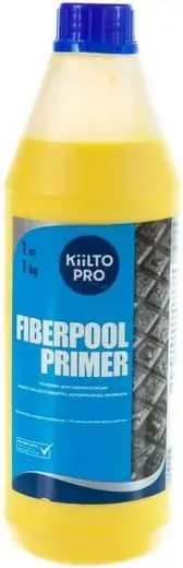 Kiilto Pro Fiberpool Primer грунтовка для гидроизоляции (1 л) желтая