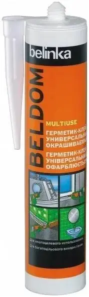 Белинка Beldom Multiuse герметик-клей универсальный окрашиваемый (290 мл)