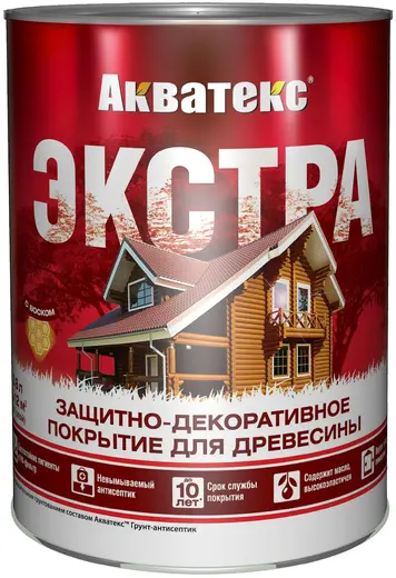 Акватекс Экстра защитно-декоративное покрытие для древесины (800 мл ) дуб