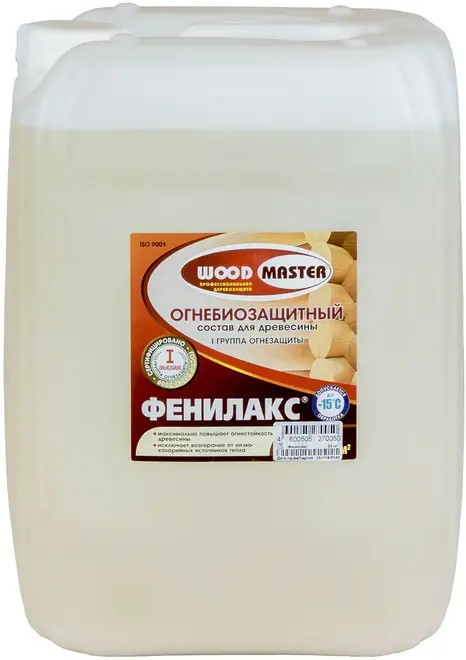 Woodmaster Фенилакс огнебиозащитный состав для древесины (25 кг)