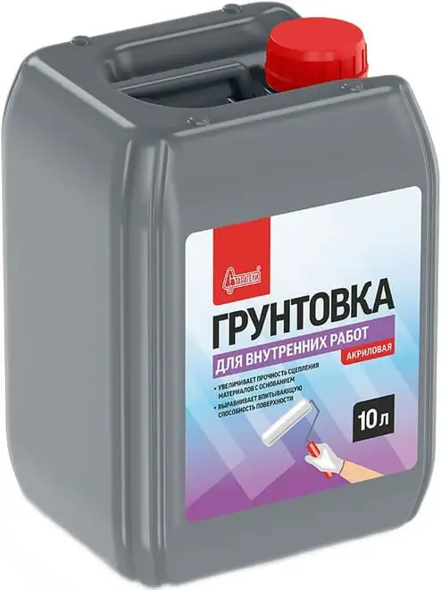 Старатели грунтовка для внутренних работ (10 л) белая