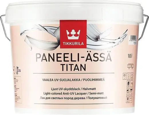 Тиккурила Paneeli-Assa Titan интерьерный акрилатный лак для светлых пород дерева (10 л)